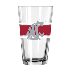 Washington State Cougars 16oz Stripe Pint Glass