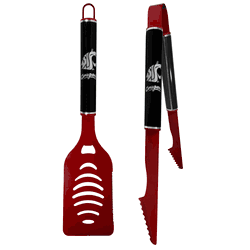 Washington State Cougars 2 pc Color and Black Tailgate BBQ Set