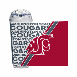 Washington State Cougars 24 Oz Hinged Lid Tumbler