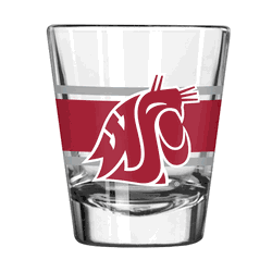 Washington State Cougars 2oz Stripe Shot Glass