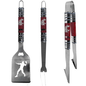 Washington State Cougars 3 pc Tailgater BBQ Tools