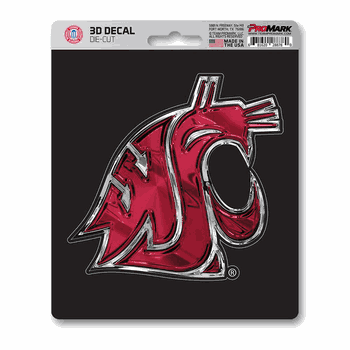 Washington State Cougars 3D Decal Sticker