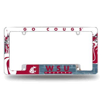 Washington State Cougars All Over Chrome Frame