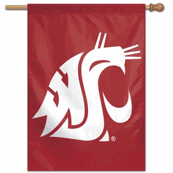 Washington State Cougars Banner 28x40 Vertical Alternate Design