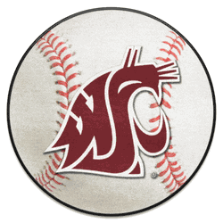 Washington State Cougars Baseball Rug - 27in. Diameter