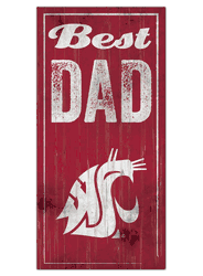 Washington State Cougars Best Dad Sign