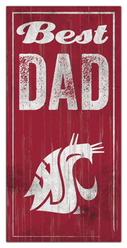 Washington State Cougars Best Dad Sign