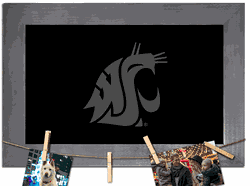 Washington State Cougars Blank Chalkboard with frame & clothespins 11x19 Sign