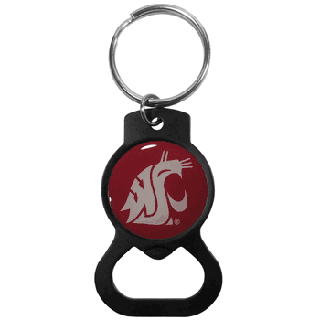 Washington State Cougars Bottle Opener Key Chain, Black