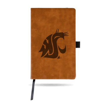 Washington State Cougars Brown Laser Engraved Small Notepad