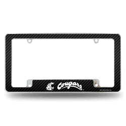 Washington State Cougars - Carbon Fiber Design - All Over Chrome Frame