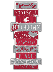 Washington State Cougars Celebrations Stack 24" Sign