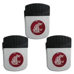 Washington State Cougars Chip Clip Magnet with Bottle Opener, 3pk