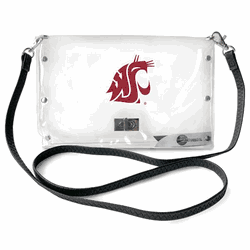 Washington State Cougars Clear Envelope Purse STRAP
