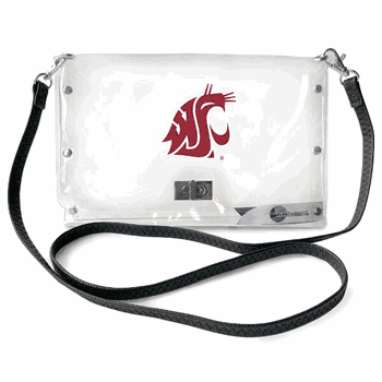 Washington State Cougars Clear Envelope Purse STRAP