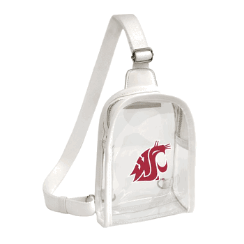 Washington State Cougars Clear Mini Sling Stadium Bag