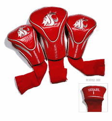 Washington State Cougars Club 3 Piece Contour Headcover Set