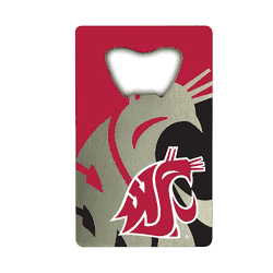 Washington State Cougars Credit Card Style Bottle Opener - 2 x 3.25