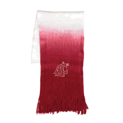 Washington State Cougars Dip Dye Scarf Dark Red