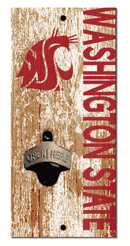 Washington State Cougars Distressed Bottle Opener