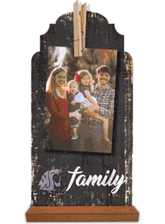 Washington State Cougars Family Clothespin 6x12