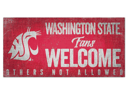 Washington State Cougars Fans Welcome Sign