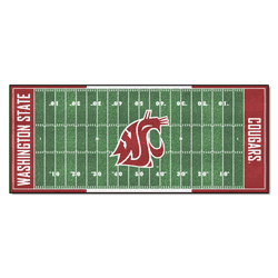 Washington State Cougars Field Runner Mat - 30in. x 72in.