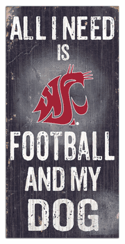 Washington State Cougars Football and My Dog Sign