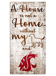 Washington State Cougars House is Not a Home 6x12 Sign