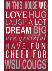 Washington State Cougars In This House Sign