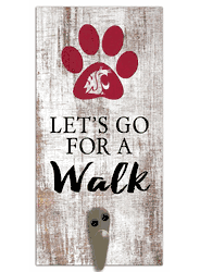 Washington State Cougars Leash Holder 6x12 Sign