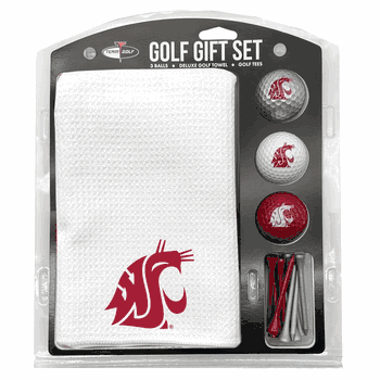 Washington State Cougars Microfiber Towel Gift Set - 16 x 40 (White)