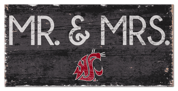 Washington State Cougars Mr & Mrs Sign