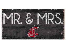 Washington State Cougars Mr & Mrs Sign