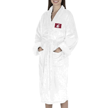 Washington State Cougars NCAA White Out Silk Touch Robe Small/Medium