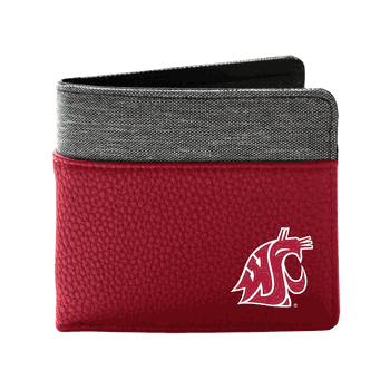 Washington State Cougars Pebble BiFold Wallet DRED