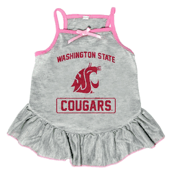 Washington State Cougars Pet Dress Grey Type Small