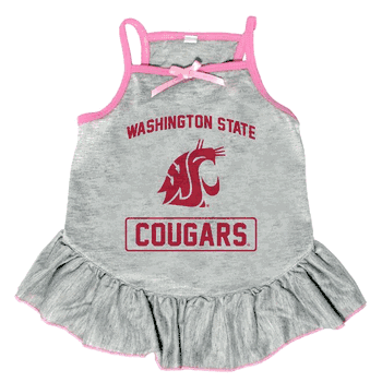Washington State Cougars Pet Dress Grey Type XSmall