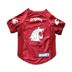Washington State Cougars Pet Stretch Jersey S