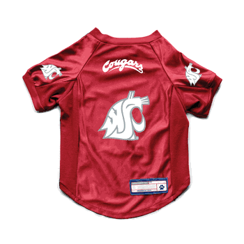 Washington State Cougars Pet Stretch Jersey XS
