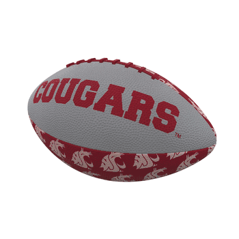 Washington State Cougars Repeating Mini-Size Rubber Football