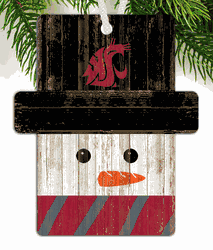 Washington State Cougars Snowman Ornament