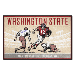 Washington State Cougars Starter Mat Accent Rug - 19in. x 30in. Ticket Stub Starter Mat
