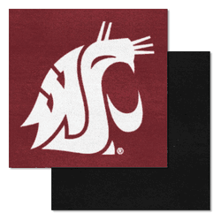 Washington State Cougars Team Carpet Tiles - 45 Sq Ft.