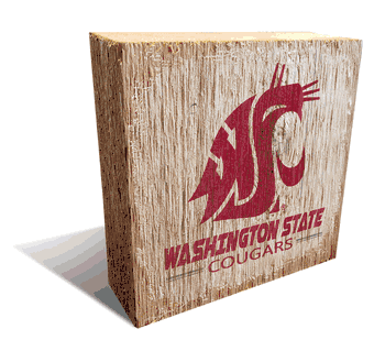 Washington State Cougars Team Logo Block 6X6