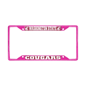 Washington State Pink Metal License Plate Frame - 6.25