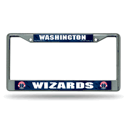 Washington Wizards  12" x 6" Chrome Frame With Decal Inserts