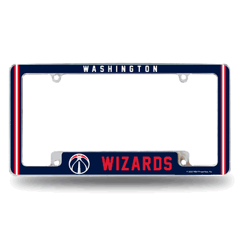 Washington Wizards Alternate Design All Over Chrome Frame