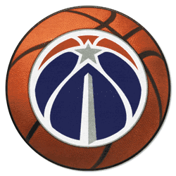 Washington Wizards Basketball Rug - 27in. Diameter
