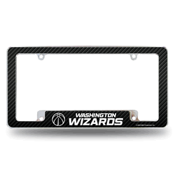 Washington Wizards Black 12" x 6" Chrome All Over Automotive License Plate Frame